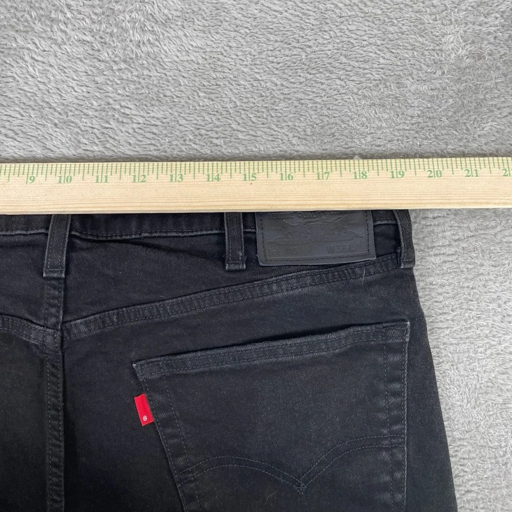 Levis Premium 511 Slim Fit Denim Shorts Mens 38x10 Black Waterless Stretch